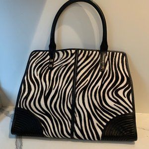 Rebecca Minkoff zebra pony hair tote bag